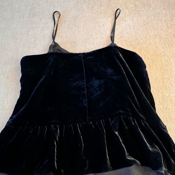 J. Crew Black Velvet Sleeveless Blouse - Picture 4 of 6
